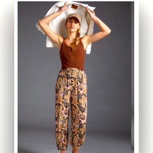 Anthropologie || Odette Printed Joggers || Size Large || Excellent Condition